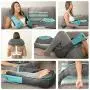 Shiatsu Back shoulder & Neck Massager With Heat - Deep Tissue 3D Kneading Pillow Massager for Neck, Back, Shoulders, Foot, Legs - Electric Full Body Massage - for Home & Car Shiatsu Back shoulder & Neck Massager With Heat - Deep Tissue 3D Kneading Pillow Massager for Neck, Back, Shoulders, Foot, Legs - Electric Full Body Massage - for Home & Car