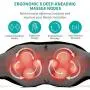 Shiatsu Neck and Back Massager with Soothing Heat, Nekteck Electric Deep Tissue 3D Kneading Massage Pillow for Shoulder, Leg, Body Muscle Pain Relief, Home, Office, and Car Use Shiatsu Neck and Back Massager with Soothing Heat, Nekteck Electric Deep Tissue 3D Kneading Massage Pillow for Shoulder, Leg, Body Muscle Pain Relief, Home, Office, and Car Use