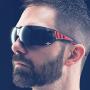 ToolFreak Rip Out Safety Glasses with Foam Padding, Protective Eyewear with Improved Vision For Men and Women, Impact and UV Protection,Hard Case and Cloth,Tinted Lens