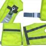 VIZPET Reflective Running Vest Led Safety Vest with Adjustable Waist & Large Pocket Night Light High Visibility for Jogging Biking Motorcycle Walking