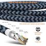 Micro USB Cable PS4 15FT,iSeeker Black Extra Long Durable Braided Type A Male to Micro-B Male Charging Data Cord Compatible Samsung Galaxy S6 S7 Edge, PS4 Controller, BLU, Moto, Nexus, LG, Smartphone