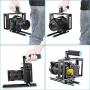 Neewer Aluminum DSLR Camera Cage Kit With 15mm Rod Rig For Nikon Pentax Canon Sony and Other DSLR Camera to Mount Microphones, Monitor, Sound Recorders, Top Handle, Tripod, Follow Focus