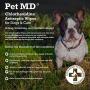 Pet MD Chlorhexidine Wipes with Ketoconazole and Aloe for Cats and Dogs, 50 Count