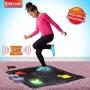 Kidzlane Dance Mat – Dance Game for Kids Boys & Girls – Light Up Dance Pad with Built in or External AUX/Bluetooth Music – Dancing Mat with Multi-Function Games and Levels