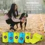 Precious Tails Poop Bags for Dogs, Biodegradable, Unscented, Dog Waste Bags, Blue and Green Bone Style Bags