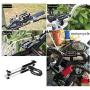 GUB Mountian Bike Phone Mount Bicycle Holder, Aluminum Alloy Adjustable Bike Cell Phone GPS Mount Holder Rotating Cradle Clamp for Bicycle Motorbike,iPhone Samsung Android Smartphones (Black)