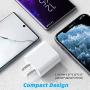 Fast Charger Compatible Google Pixel 4 XL / 3a XL / 3 / XL / 2, 18W 3A PD Power Adapter and 3 Foot USB Type C to C Cable