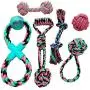 Otterly Pets Puppy Dog Cute Pink Boutique Rope Toys Set Bundle - Small to Medium Breed Girl Dogs