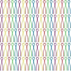 Hulless 100 Pieces Bobbin Thread Holders Thread Buddies Clips Sewing Machine Accessories for Sewing Machine,Bobbins Organizer (5 Colors)