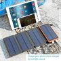 Solar Charger 25000mAh, SOARAISE Waterproof Power Bank with 4 Solar Panels Portable Battery Pack Compatible with Most Phones, Tablets and More