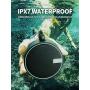 INSMY IPX7 Waterproof Shower Bluetooth Speaker, Portable Wireless Outdoor Speaker with HD Sound, Support TF Card, Suction Cup for Home, Pool, Beach, Boating, Hiking 12H Playtime