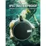 INSMY IPX7 Waterproof Shower Bluetooth Speaker, Portable Wireless Outdoor Speaker with HD Sound, Support TF Card, Suction Cup for Home, Pool, Beach, Boating, Hiking 12H Playtime