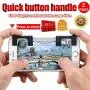 BEESCLOVER 1 Pairs Mobile Phone Gaming Trigger Button Handle for L1R1 Shooter Controller PUBG Black BEESCLOVER 1 Pairs Mobile Phone Gaming Trigger Button Handle for L1R1 Shooter Controller PUBG Black