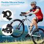 Keten Bike Phone Holder, Detachable & 360° Rotatable Silicon Mobile Holder for Motorcycle/Scooter/Stroller, Compatible with iPhone X Xr Xs Max Samsung S9+ S10+ Plus (Black)