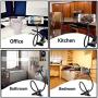 Gooseneck Phone Holder, SLBSTORES Lazy Bracket Holder 360° Swivel for iPhone and Other Smart Phones for Bedroom, Office, Bathroom, Kitchen, Black