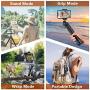 UBeesize Flexible Cell Phone Tripod, Mini Travel Tripod Stand with Wireless Remote Shutter, Universal Adapter Compatible with iPhone, Android, GoPro, DSLR, Action Camera. (Blue)
