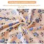 Pet Soft Dog Blanket Medium - Puppy Blankets for Medium Doggy Cats Towel Washable Cute Pattern (M, paw-3 Pieces)