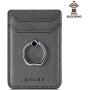 Card Holder for Back of Phone, Cell Phone Credit Wallet with Ring Pocket Stick on iPhone