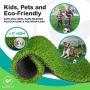 SavvyGrow Artificial Grass for Dogs Pee Pads - Premium 4 Tone Puppy Potty Training, Easy to Clean with Drain Holes - Fake Astro Turf Dog Mat Pad – Non Toxic for Pet (Many Sizes)(2.3 ft x 3.3 ft)