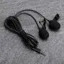 Mini Dual Microphone for Phone, Phone Mini Recording Karaoke Mobile Phone Small Microphone Tie-Clip Pocket Dual Miacrophone