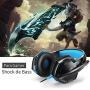 KOTION EACH GS600 Pro PC Gaming Headset Stereo Headphones with Microphone for Xbox 360 / PS3 / PS4 / PC Computer Laptop/Mobile Phones