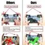 （Upgraded Version）Mobile Game Controller , Ta King Game Controller with Sensitive Shoot and Aim Buttons L1R1 for PUBG/Knives Out/Rules of Survival, Cell Phone Game Controller for iPhone Android（1 Pair