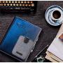 BIAJIYA Card Holder for Back of Phone RFID 5 Pull Credit Card Cash Cell Wallet Pocket Canva Leather Case for iPhone/Android/Samsung/Smartphones (Black)
