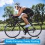 Saddle Bag for Bicycle, TecTri Strap-On Bike Seat Pack Bag Waterproof Zipper Wedge Pack for Cycling with LED Taillight Mesh Pocket Inside
