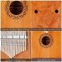 Kalimba 17 Keys Thumb Piano, Natural Wood, with basic course Tune Hammer, for Adult Kids Beginners, for Gifts