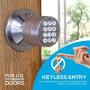 Advanced Security TurboLock Keyless Smart Lock Keypad – with Automatic Locking, Battery Backup & Easy Installation (No Bluetooth, Stainless Steel)