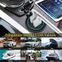 [2 Pack] 12V USB Outlet, Quick Charge 3.0 Dual USB Power Outlet with Touch Switch, Waterproof 12V/24V Fast Charge USB Charger Socket DIY Kit for Car Boat Marine Bus Truck Golf Cart RV Motorcycle etc.