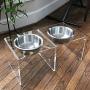 PetFusion Elevated Dog Bowls, Cat Bowls. [Attach, Detach, Add On, Mix Match Short 4" & Tall 8"]. Buy Singles or Pairs