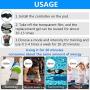 TP TOP BEAUTY ABS Muscle Trainer Abdominal Toner - 10 Modes 20 Levels USB Rechargeable Ab Muscle Training with for Men Women Arm and Leg Trainer