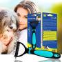 Pet Grooming Tool - 2 Sided Undercoat Rake for Cats & Dogs - Safe Dematting Comb for Easy Mats & Tangles Removing - No More Nasty Shedding and Flying Hair