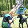 PetAmi Dog Treat Pouch | Dog Training Pouch Bag with Waist Shoulder Strap, Poop Bag Dispenser and Collapsible Bowl | Treat Training Bag for Treats, Kibbles, Pet Toys | 3 Ways to Wear