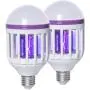 2 Pack Bug Zapper Light Bulbs, 2 in 1 Mosquito Killer Lamp, UV LED Mosquito Fly Killer Bulb for Indoor and Outdoor 2 Pack Bug Zapper Light Bulbs, 2 in 1 Mosquito Killer Lamp, UV LED Mosquito Fly Killer Bulb for Indoor and Outdoor