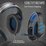Pro Gaming Headset for PC PS4 Xbox One Surround Sound Over-Ear Headphones with Mic LED Light Bass Surround Soft Memory Earmuffs for Computer Laptop Switch Games Kid’s Boy’s Teen’s Gifts