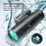 12x50 Monocular Optics Zoom HD BAK4 Prism FMC IPX7 Waterproof Monocular Telescope with Smartphone Adaptor Tripod for Adults Kids Gifts Birding Hunting Camping Travelling Wildlife