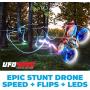 Force1 UFO 4000 LED Mini Drone for Kids - Remote Control Drone, Small RC Quadcopter for Beginners with 2 Drone Batteries