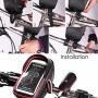 Wallfire Bike Phone Mount Bag, Bicycle Frame Bike Handlebar Bags with Waterproof Touch Screen Phone Case