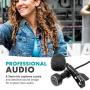 Movo LV-6 XLR Lavalier Microphone Set - Omnidirectional Microphone and Cardioid Microphone (48v Phantom Powered)