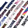 Kaome Floral Bands Compatible with App le Watch Band 38mm 40mm, Soft Silicone Fadeless Pattern Printed Replacement Strap Bands for Women, Compatible with iWatch Series 5/4/3/2/1, S/M