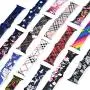 Kaome Floral Bands Compatible with App le Watch Band 38mm 40mm, Soft Silicone Fadeless Pattern Printed Replacement Strap Bands for Women, Compatible with iWatch Series 5/4/3/2/1, S/M