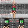 Stud Finder Sensor Meterk Wall Scanner - 5 in 1 Electronic Center Finder Multi-Functional Wall Finder Detector with LED/Sound Warning for Wood Stud/Metal/Live AC Wire/Moisture Detection