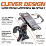 Bike & Motorcycle Phone Mount - for iPhone 11 (Xr, Xs Max, 8 Plus), Galaxy S20 or Any Cell Phone - Universal ATV, Mountain & Road Bicycle Handlebar Holder. +100 to Safeness & Comfort