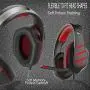 Pro Gaming Headset for PC PS4 Xbox One Surround Sound Over-Ear Headphones with Mic LED Light Bass Surround Soft Memory Earmuffs for Computer Laptop Switch Games Kid’s Boy’s Teen’s Gifts