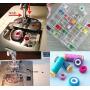 ilauke 36Pcs Bobbins and Sewing Thread with Case for Singer Brother Janome Babylock Kenmore Machine