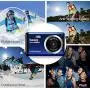 Mini Digital Camera for Photography with 2.8 Inch LCD 8X Digital Zoom, 20MP HD Digital Camera Rechargeable Point and Shoot Camera, Indoor Outdoor for Kids/Seniors/Learner(Blue)
