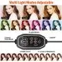 10" Selfie Ring Light with Tripod Stand & Phone Holder & Bluetooth Remote,3 Modes 11 Brightness Levels with 150 LED Bulbs, 6 RGB, LED Ring Light with Stand for Live Stream, Makeup,YouTube 10" Selfie Ring Light with Tripod Stand & Phone Holder & Bluetooth Remote,3 Modes 11 Brightness Levels with 150 LED Bulbs, 6 RGB, LED Ring Light with Stand for Live Stream, Makeup,YouTube