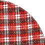 KOOLTAIL Washable Pee Pads for Dogs - Round Plaid Puppy Potty Pad for Dog Playpen, Reusable Whelping Training Pads Red